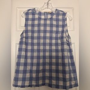 Light Blue Gingham Tank top